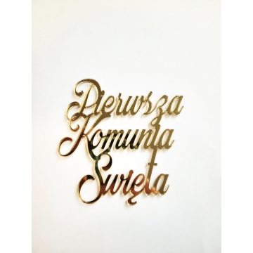 Topper komunijny dekor na...