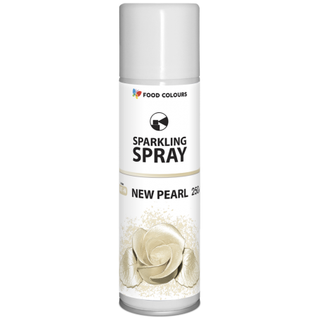 Barwnik w spray'u spożywczy perłowy New Pearl 250 ml, Food Colours