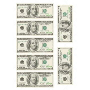 Banknot 100 Dolarów x 7,...