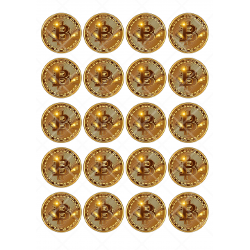 Bitcoin x 20, wydruk na...