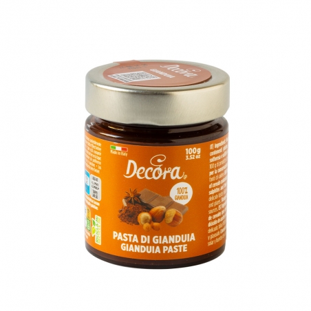 Gianduia krem z orzechów laskowych i czekolady 100 g, Decora