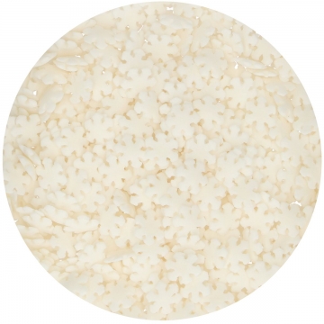 Posypka białe śnieżynki...