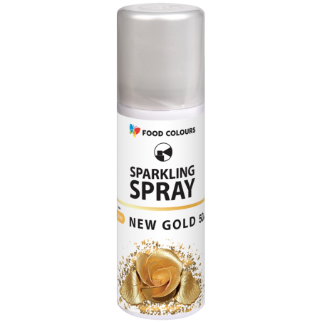 Barwnik spożywczy złoty New Gold 50 ml spray, Food Colours