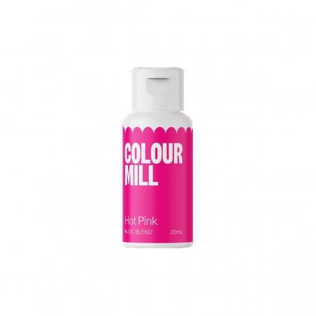 Barwnik spożywczy olejowy różowy Hot Pink 20 ml, Colour Mill