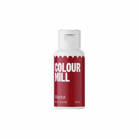 Barwnik spożywczy olejowy Colour Mill, ciemnoczerwony Merlot 20 ml