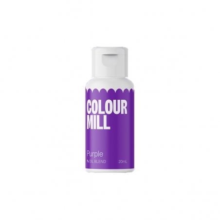 Barwnik spożywczy olejowy fioletowy - Purple 20 ml, Colour Mill