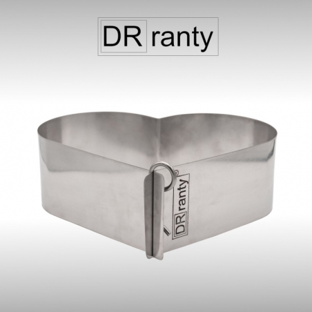 Rant cukierniczy serce 11,5 x 8,5 cm, wys. 6 cm, Dorosiowe Ranty