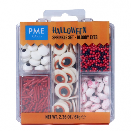 Mix posypek na Halloween Bloody Eyes krwawe oczy 105 g, PME