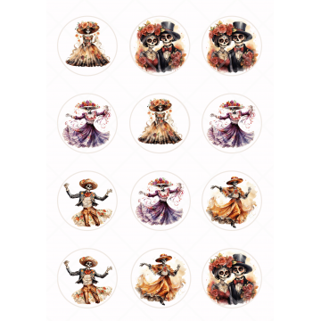 Halloween Dia de Muertos,...