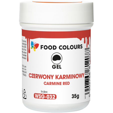 Barwnik spożywczy w żelu czerwony karminowy 35 g, Food Colours