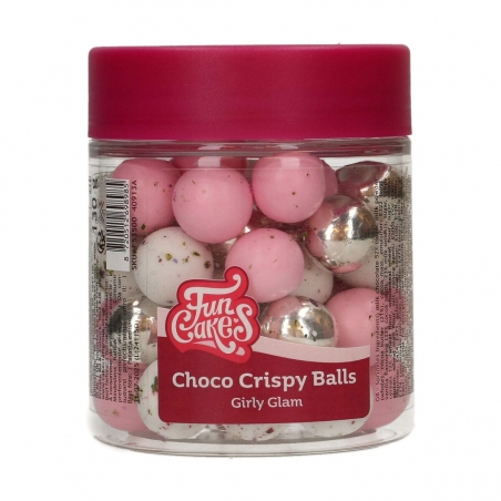 Choco Crispy Balls XXL czekoladowe kule Girly Glam 130 g, FunCakes