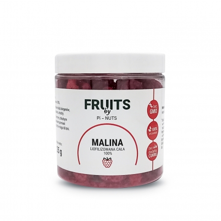 Malina liofilizowana, cała - 25 g, Pi-Nuts