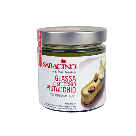 Lustrzana polewa Mirror glaze pistacjowa 350g, Saracino