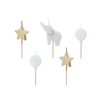 Świeczki Słonik, 5 szt.,...