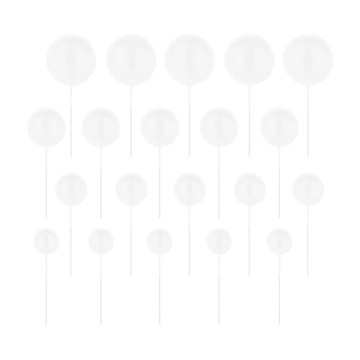 Toppery na tort Kule białe...