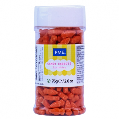 Posypka wielkanocna marchewki, Candy Carrots, 60g PME