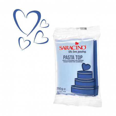 Masa cukrowa Pasta Top navy blue 250 g, Saracino