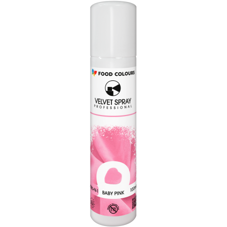 Zamsz w spray'u różowy Baby Pink 100 ml, Food Colours