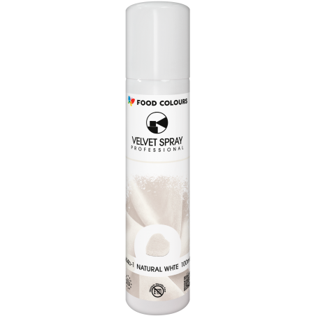 Zamsz w spray'u naturalny biały 100 ml, Food Colours