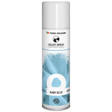 Zamsz w spray'u jasnoniebieski Baby Blue 250 ml, Food Colours