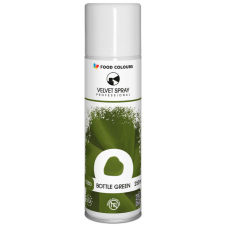 Zamsz w spray'u zielony butelkowy Bottle Green 250 ml, Food Colours