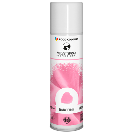 Zamsz w spray'u różowy Baby Pink 250 ml, Food Colours