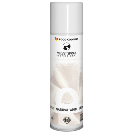 Zamsz w spray'u naturalny biały 250 ml, Food Colours