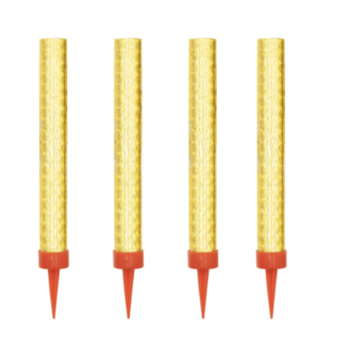 Świeczka raca fontanna złota 12 cm, 4 szt. Świeczka raca fontanna złota 12 cm, 4 szt.