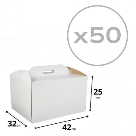 Pudełko na tort piętrowy 42x32x25, 50 szt.