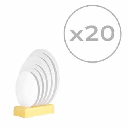 Podkład pod tort biały okrągły śr. 24 cm, 20 szt. gr. 1,5 mm Modecor