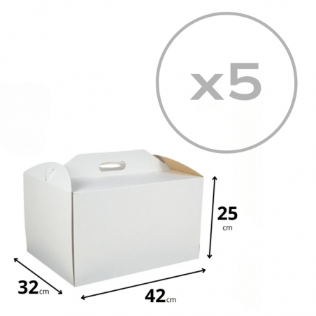 Pudełko na tort piętrowy 42x32x25, 5 szt.