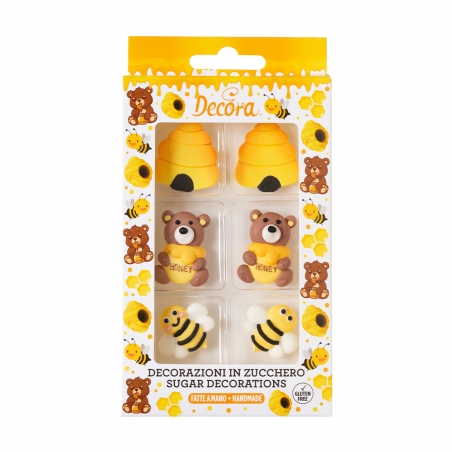 Ozdoby cukrowe Honey in sugar, miodek 6 szt.