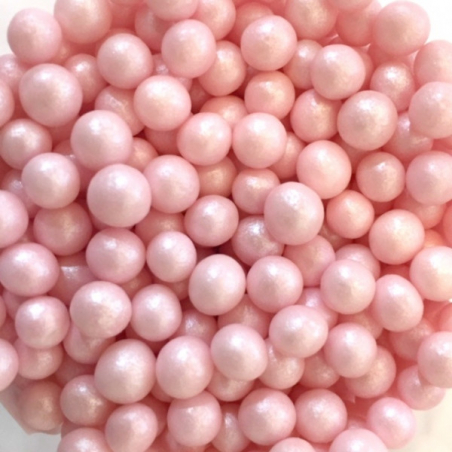 Posypka perełki różowe nabłyszczane miękkie