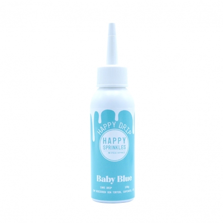 Drip o smaku czekoladowym, baby blue - niebieski, Happy Sprinkles, krótka data