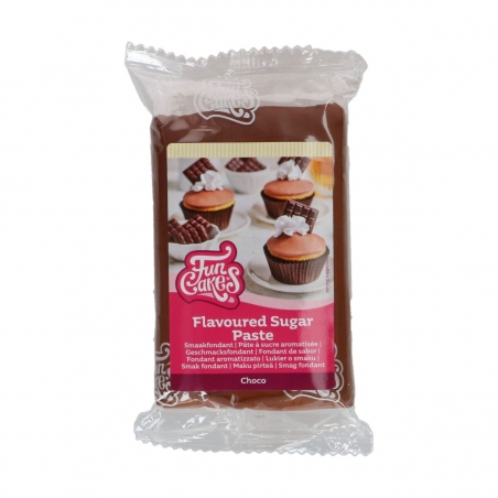 Masa cukrowa brązowa czekoladowa, odcień - choco 250 g, krótka data