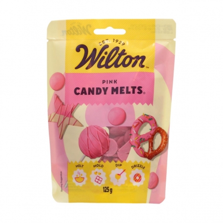 Candy melts polewa do cake popsów pastylki różowa 125 g