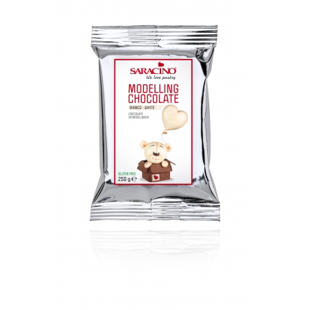 Czekolada plastyczna biała 250 g, Saracino