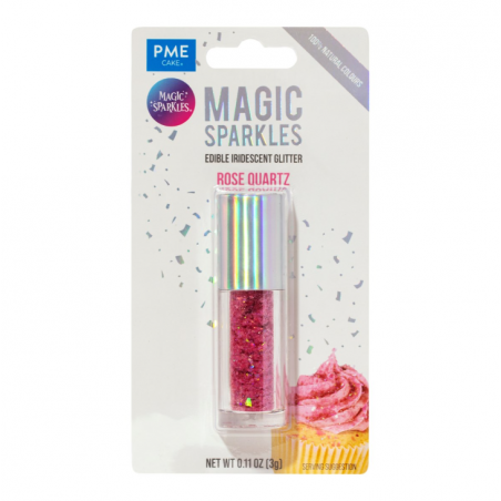 Posypka brokat różany spożywczy Magic Sparkles, PME