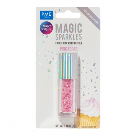 Posypka brokat jasnoróżowy spożywczy Magic Sparkles, PME