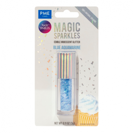 Posypka brokat jasnoniebieski spożywczy Magic Sparkles, PME