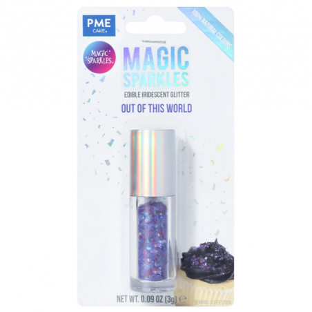 Posypka brokat spożywczy purpurowy Magic Sparkles, PME