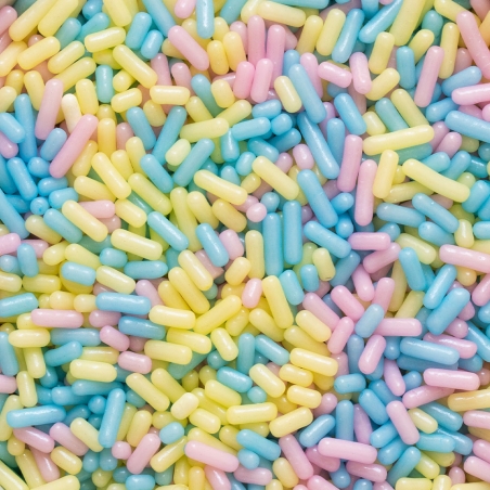 Posypka pałeczki mix pastelowy, Decora