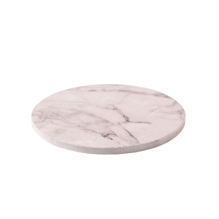 Podkład pod tort biały, marmurowy okrągły gr. 1,2 cm śr. 40 cm, Decora