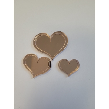 Dekor na tort Serce, rose...