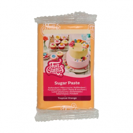 Masa cukrowa pomarańczowa tropical orange 250 g, FunCakes