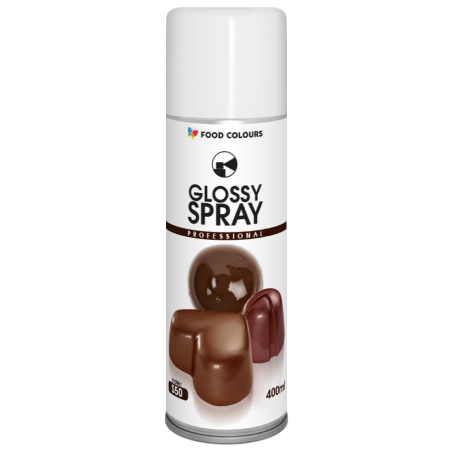 Nabłyszczacz do masy cukrowej czekolady, Glossy spray 400 ml, Food Colours