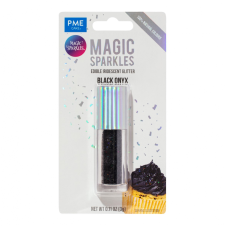 Posypka brokat spożywczy czarny, onyks Magic Sparkles, PME