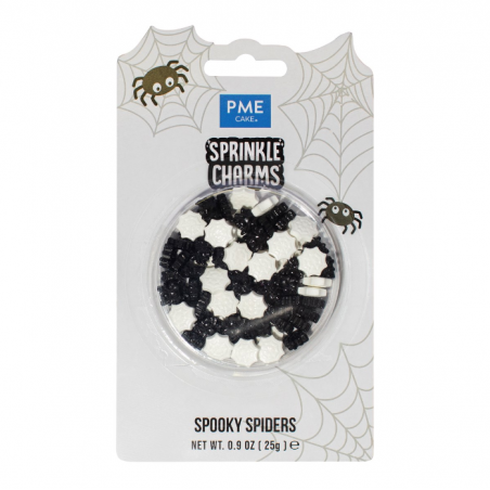 Posypka na Halloween Spiders, pająki i pajęczyny 25 g, PME