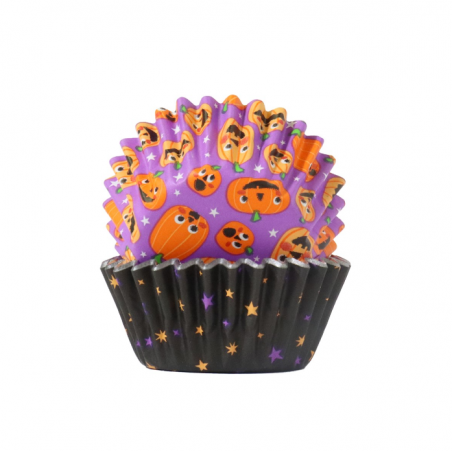 Papilotki do minimuffinek Halloween Pumpkin Party 60 szt., PME