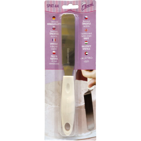 Szpatuła kątowa 22 cm z białą rączką, Alvarak